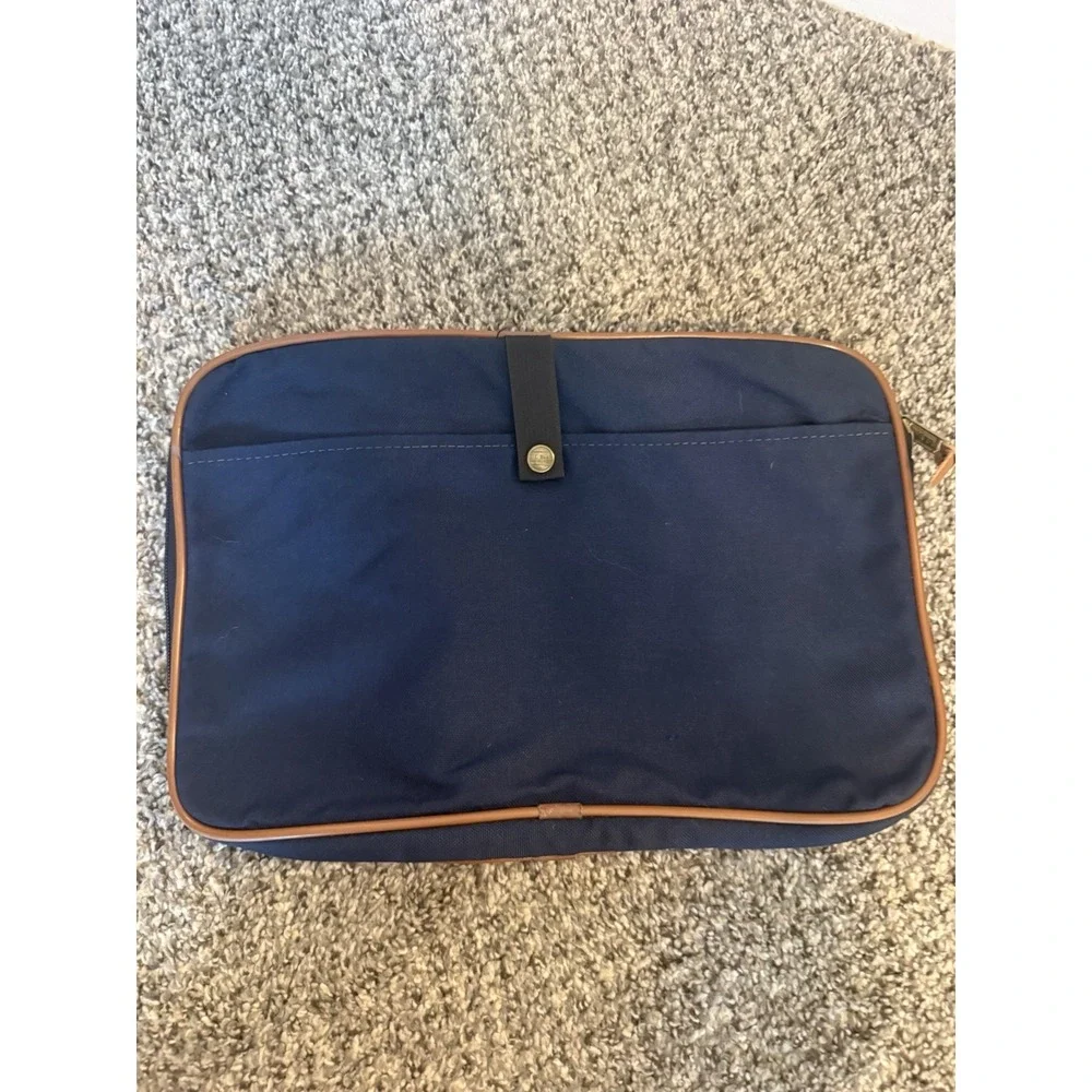 Vintage L.L. Bean Canvas and Leather Laptop Bag case Cover 17